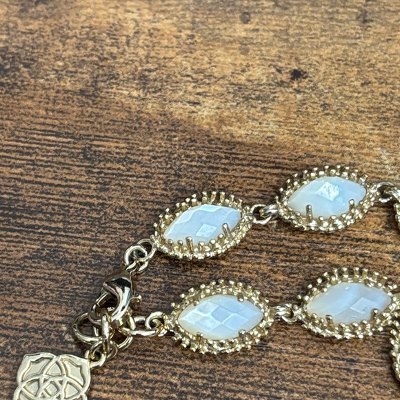 Kendra Scott Gold Mother of Pearl Bracelet - Picture 4 of 5